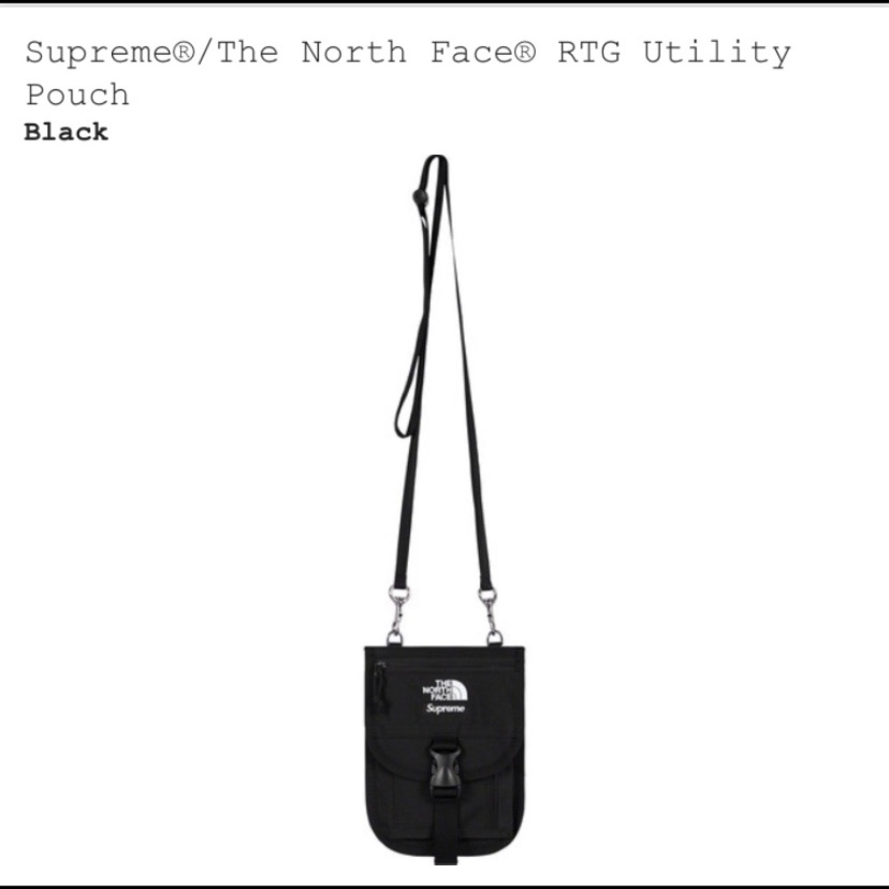Supreme x The North Face ss20 Utility Pouch Black